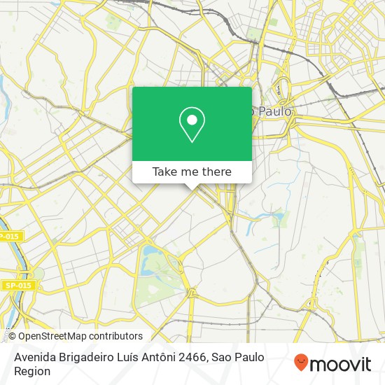 Mapa Avenida Brigadeiro Luís Antôni 2466