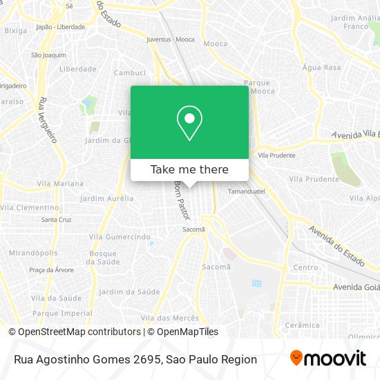 Mapa Rua Agostinho Gomes 2695