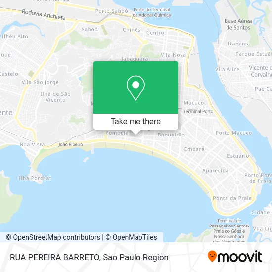 RUA PEREIRA BARRETO map