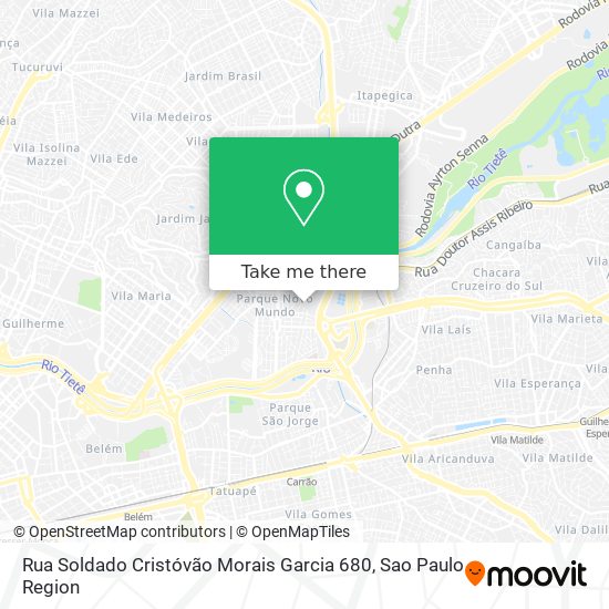 Rua Soldado Cristóvão Morais Garcia 680 map