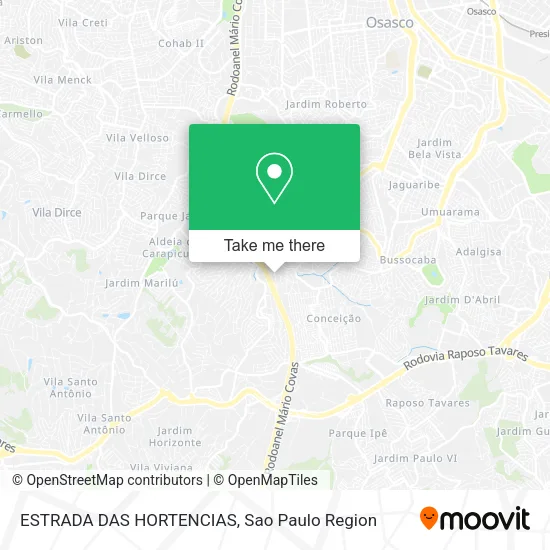 ESTRADA DAS HORTENCIAS map