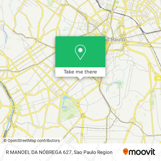 R MANOEL DA NÓBREGA 627 map