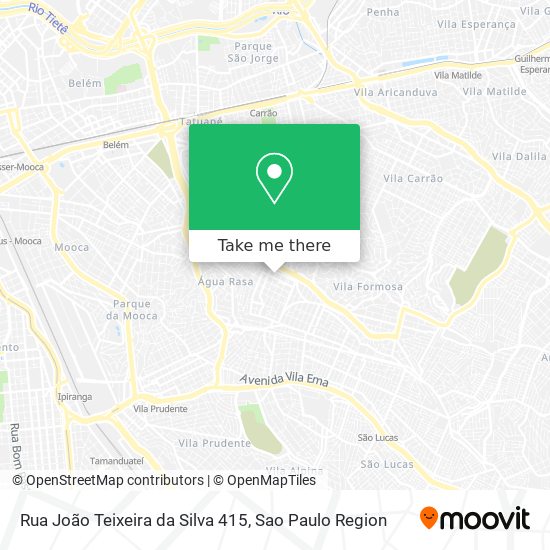 Mapa Rua João Teixeira da Silva 415