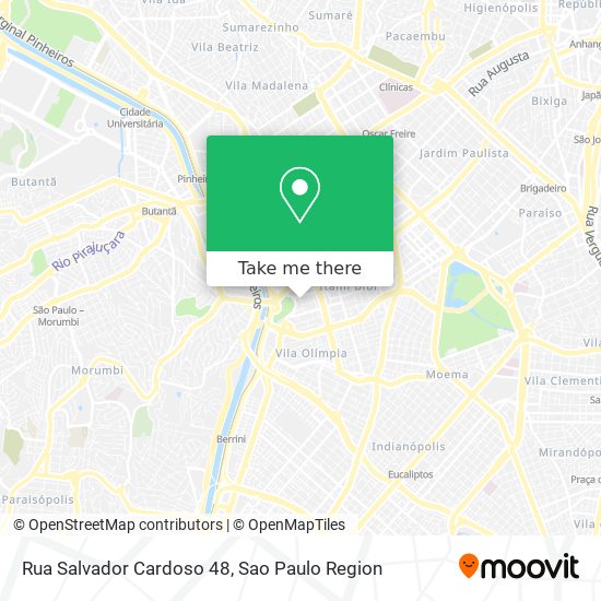 Mapa Rua Salvador Cardoso 48