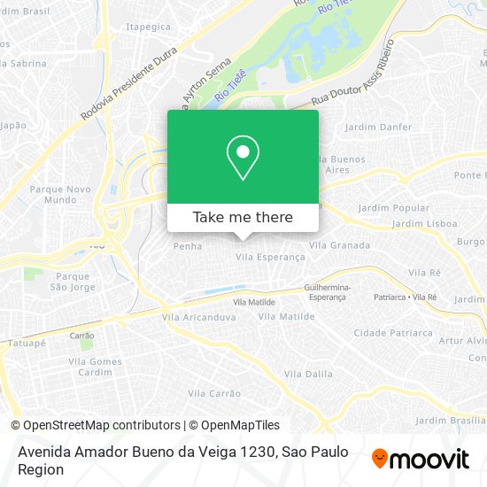 Mapa Avenida Amador Bueno da Veiga 1230