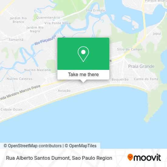 Rua Alberto Santos Dumont map