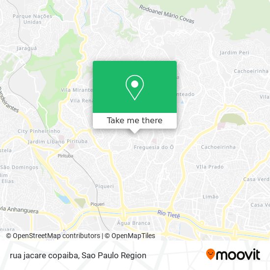 rua jacare copaiba map