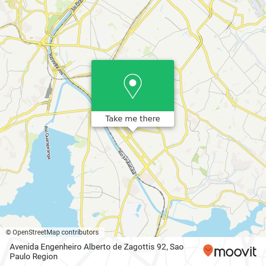 Mapa Avenida Engenheiro Alberto de Zagottis 92