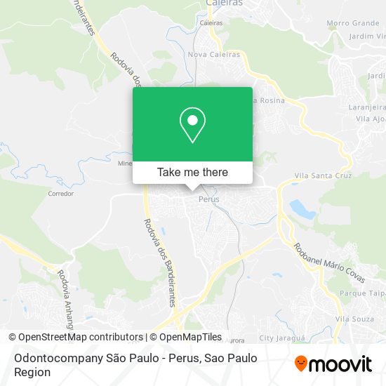 Odontocompany São Paulo - Perus map