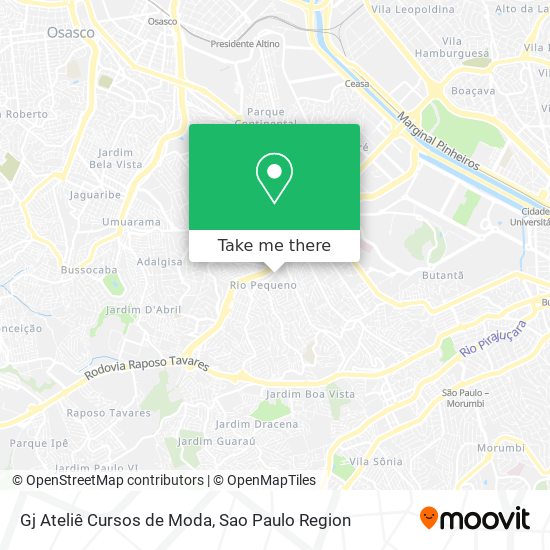 Gj Ateliê Cursos de Moda map