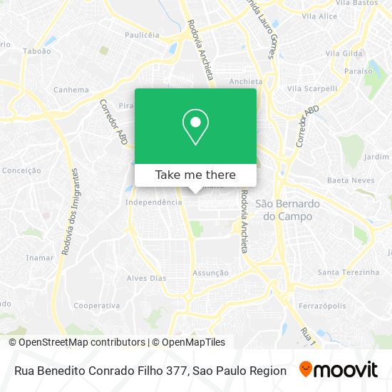 Rua Benedito Conrado Filho 377 map