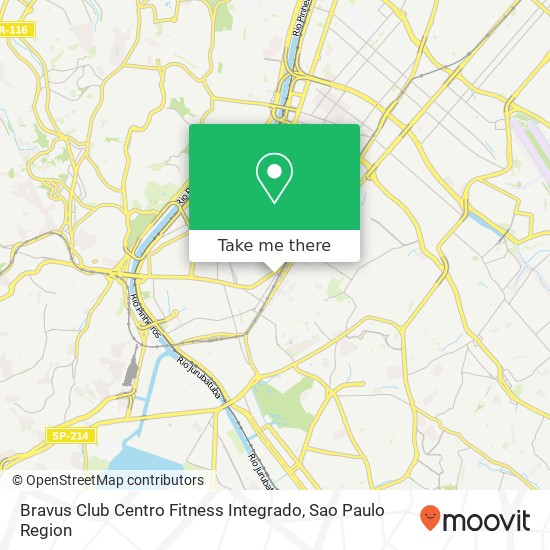 Mapa Bravus Club Centro Fitness Integrado