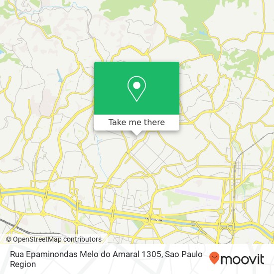 Mapa Rua Epaminondas Melo do Amaral 1305