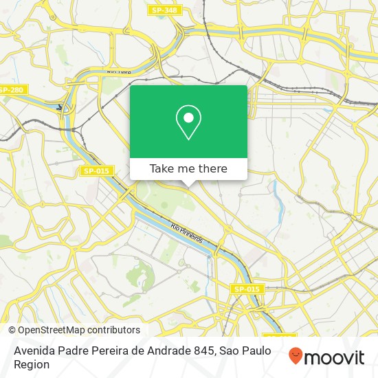 Avenida Padre Pereira de Andrade 845 map