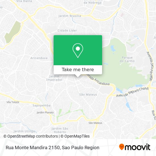 Rua Monte Mandira 2150 map