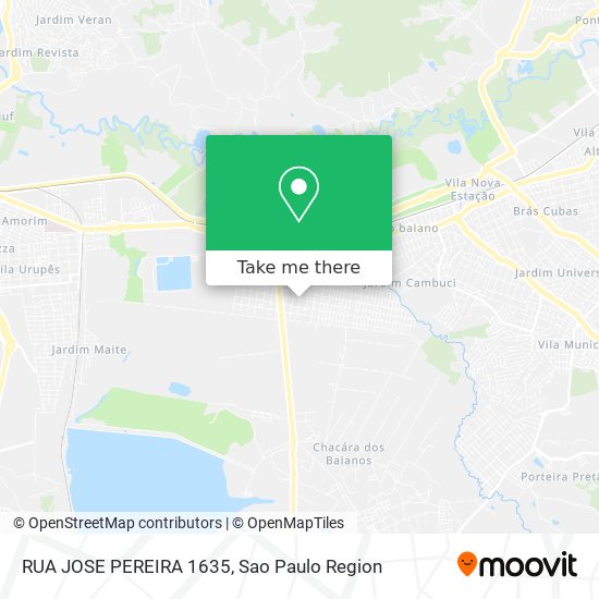 RUA JOSE PEREIRA 1635 map