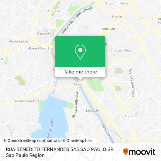 RUA BENEDITO FERNANDES  545 SÃO PAULO SP map