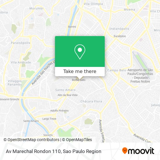 Mapa Av  Marechal Rondon 110