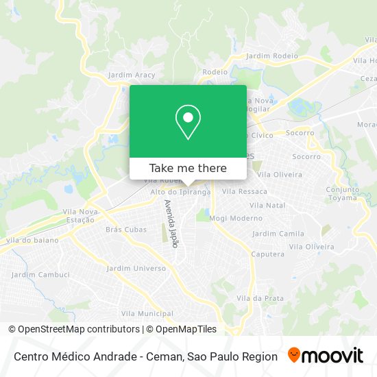 Mapa Centro Médico Andrade - Ceman