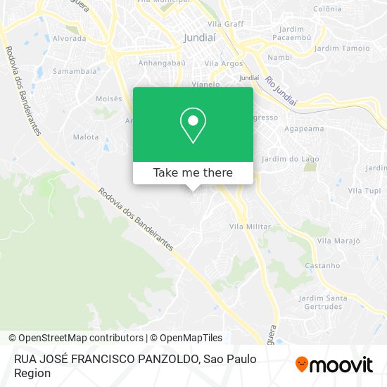 RUA JOSÉ FRANCISCO PANZOLDO map