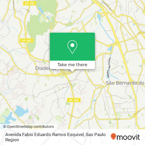 Mapa Avenida Fabio Eduardo Ramos Esquivel