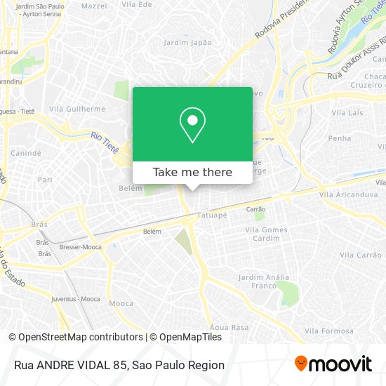 Rua ANDRE VIDAL 85 map