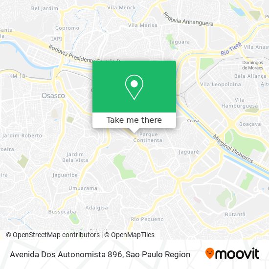 Avenida Dos Autonomista  896 map