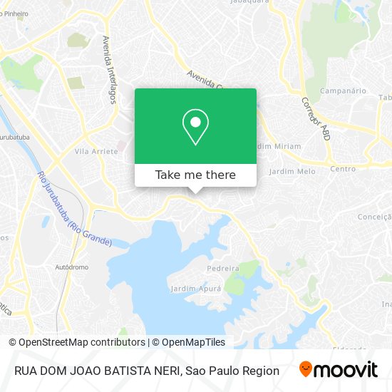 Mapa RUA DOM JOAO BATISTA NERI