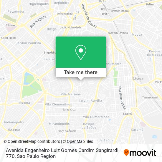 Avenida Engenheiro Luiz Gomes Cardim Sangirardi 770 map