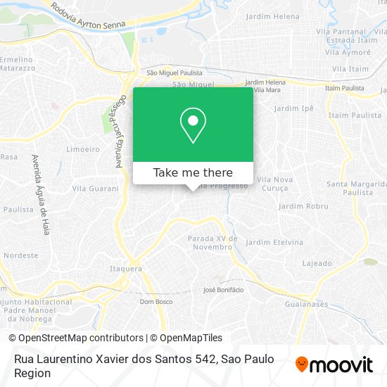 Rua Laurentino Xavier dos Santos 542 map