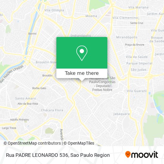 Rua PADRE LEONARDO 536 map
