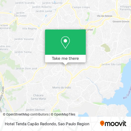 Hotel Tenda Capão Redondo map