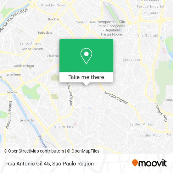 Rua Antônio Gil 45 map