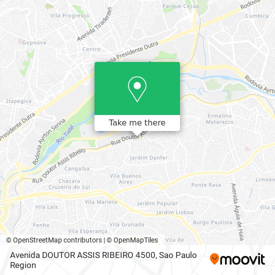 Avenida DOUTOR ASSIS RIBEIRO 4500 map