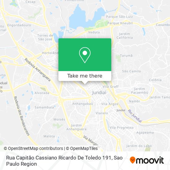Rua Capitão Cassiano Ricardo De Toledo 191 map