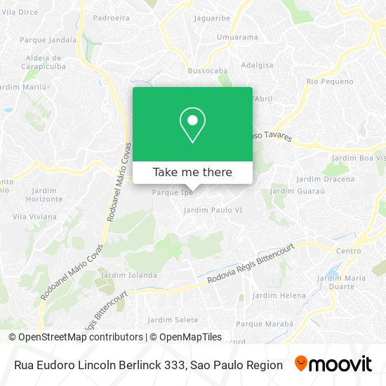 Rua Eudoro Lincoln Berlinck 333 map