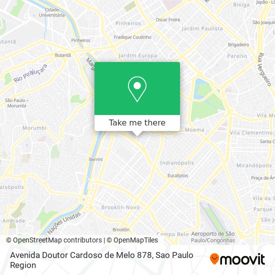 Avenida Doutor Cardoso de Melo 878 map