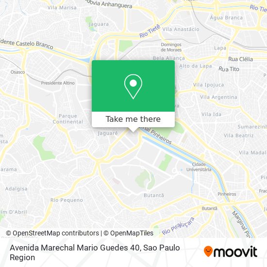 Mapa Avenida Marechal Mario Guedes 40