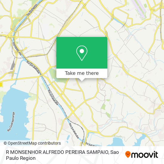 Mapa R MONSENHOR ALFREDO PEREIRA SAMPAIO