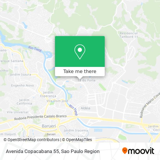 Avenida Copacabana 55 map