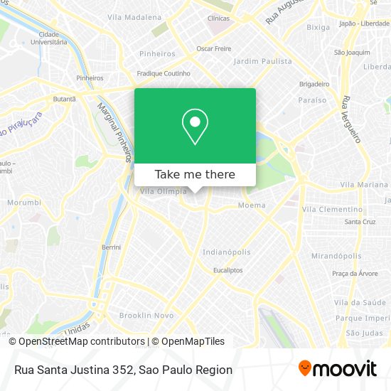 Mapa Rua Santa Justina  352