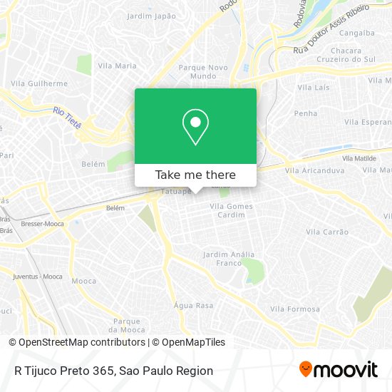 R Tijuco Preto 365 map