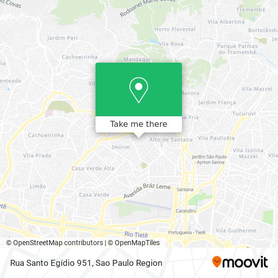 Mapa Rua Santo Egídio 951