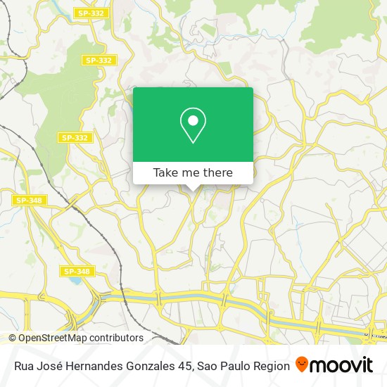 Mapa Rua José Hernandes Gonzales 45