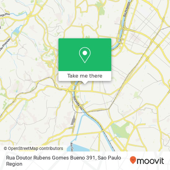 Mapa Rua Doutor Rubens Gomes Bueno 391