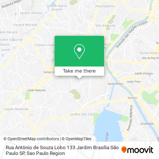 Rua Antônio de Souza Lobo  133   Jardim Brasília   São Paulo   SP map