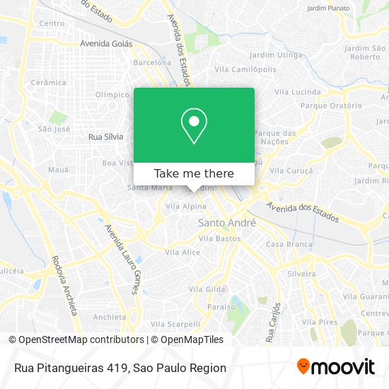 Rua Pitangueiras 419 map