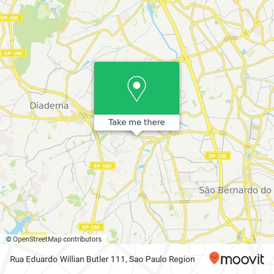 Rua Eduardo Willian Butler 111 map