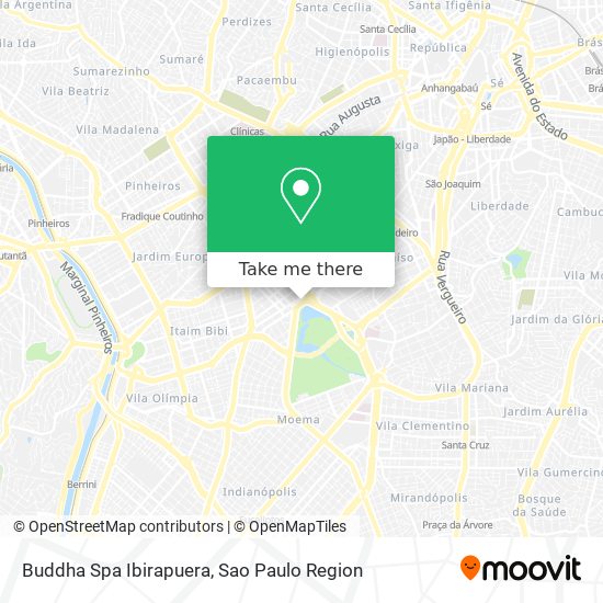 Buddha Spa Ibirapuera map