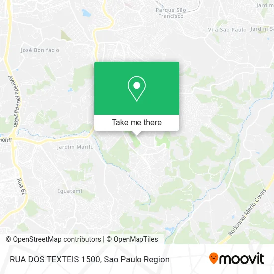 RUA DOS TEXTEIS  1500 map
